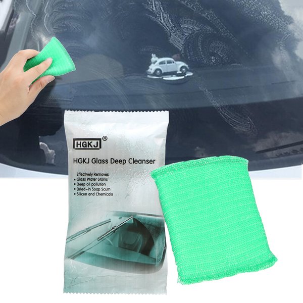 HGKJ-Éponge Magique pour Réparation des Rayures du Pare-Brise de la Voiture, Accessoire pour Enlever le Film d'Huile, 1 Pièce
