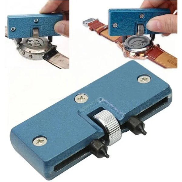 1PCs Einstellbare Uhr Opener Zurück Fall Werkzeug Presse Näher Entferner Schlüssel Schraube Schlüssel Reparatur Kits Werkzeuge Uhr Batterie Entferner