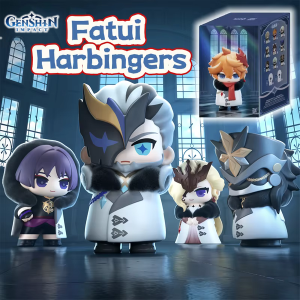 Neue Suplay Genshin Fatui Harbinger Blind Box MiHoYo Spielfigur Desktop-Dekoration Modell Überraschungsbox Geburtstagsgeschenk Weihnachtsgeschenk