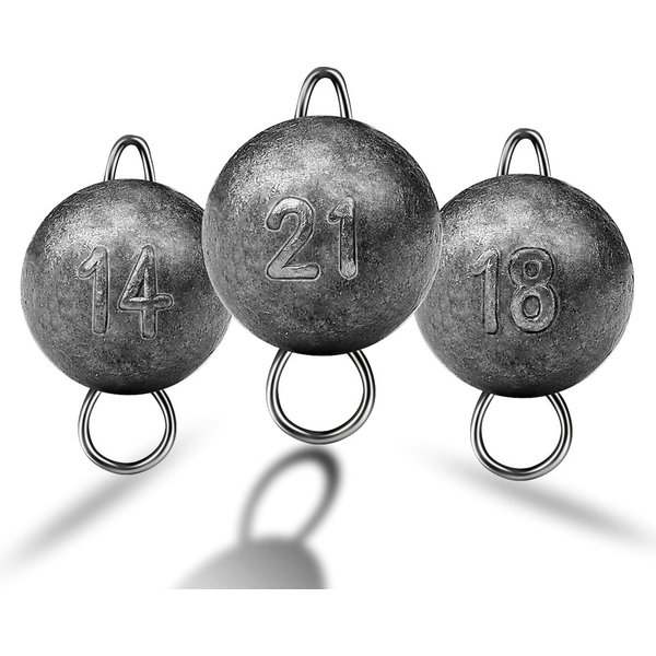 Accessoires de pêche tête de gabarit au plomb 3g 5g 7g 10g 12g 14g 18g 21g pendentif en plomb pendentif rond plombs de pêche pour leurre