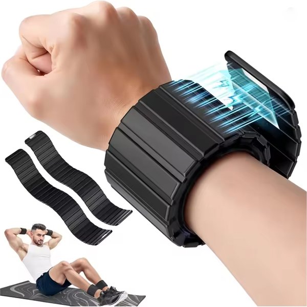 Bandes de poids magnétiques en silicone réglables 1LB 2LB pour poignets et chevilles, pour femmes et hommes, yoga, pilates, entraînement à domicile et en salle de sport