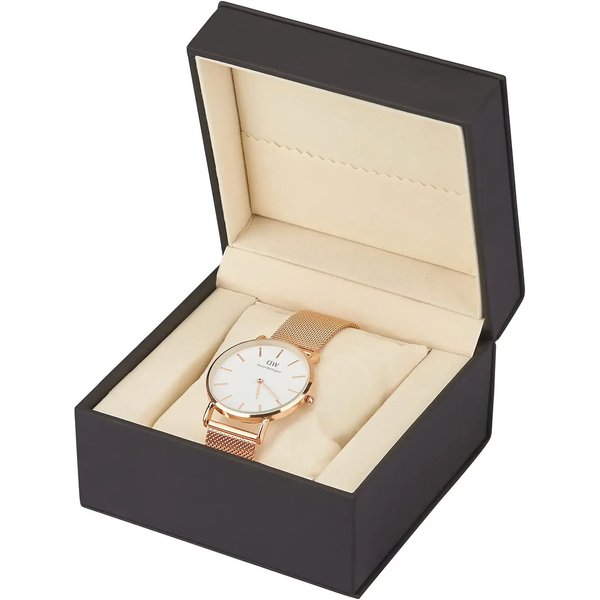 Black Single Watch Organizer Case Gift Box with Pillow PU Leather Wristwatch Display Case Organizer for Men and Women