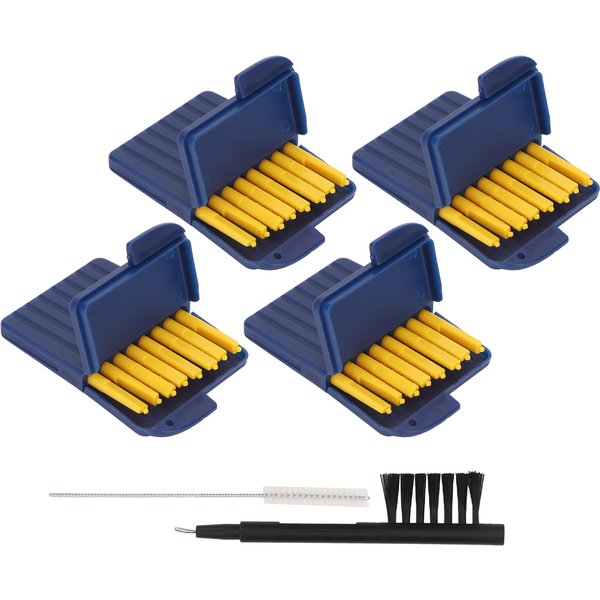 4 paquets 34 pièces filtres de protection de cire outil de nettoyage aide auditive filtres de protection de cire pour Starkey clair ensemble de brosses d'amplificateur auditif