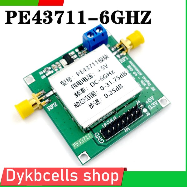 PE4ino 11 6GHZ 0.25dB Step to 31.75dB RF Digital Step Attenuator for Ham Radio Amplifier