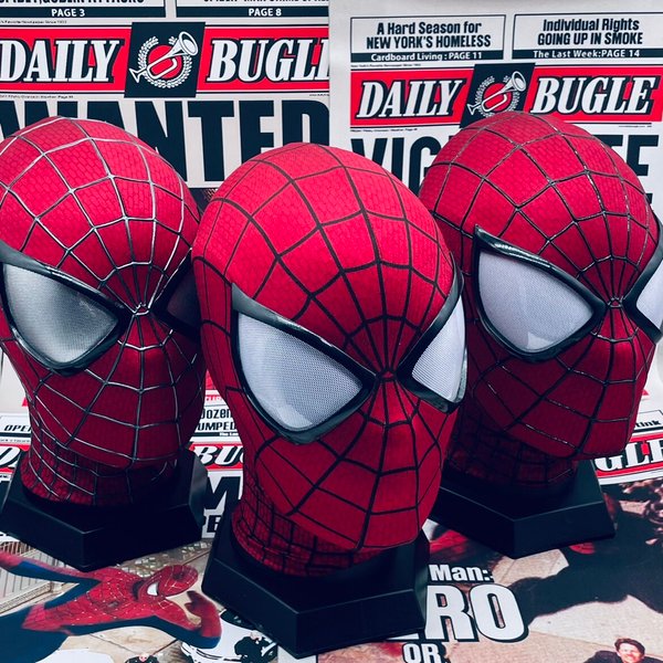 Handmade Spider-Man 2 Movie Accuracy Garfield Version Cosplay Mask Peter Parker Handicraft Collectible Item For Birthday Gifts
