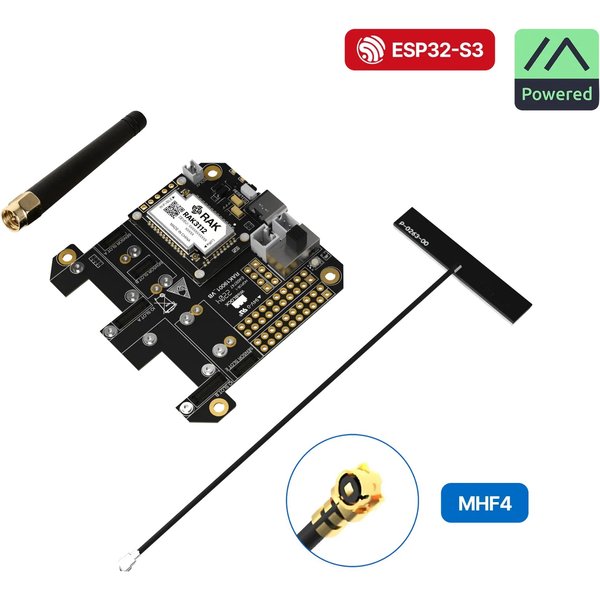 WisMesh RAK3312 Starter Kit 900MHz Modulares WisBlock LoRa Mesh Kit mit ESP32-S3 Core, Vorinstallierter Meshtastic Firmware und Antenne