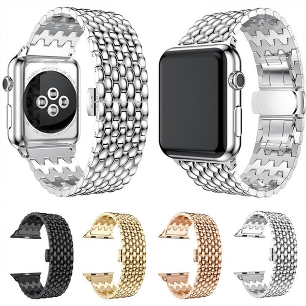 Bracelet en acier inoxydable pour bracelet de montre Apple 45mm 41mm 44mm 40mm 46mm 42mm bracelet en métal iWatch série 10 9 8 7 6 5 4 SE Ultra 49mm