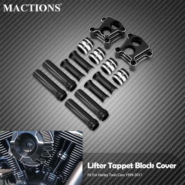 Couvercle de tige de poussée pour moteur de moto, pour Harley Touring Road Street Glide Ultra Softail Deuce Low Rider Dyna Fat Bob FL