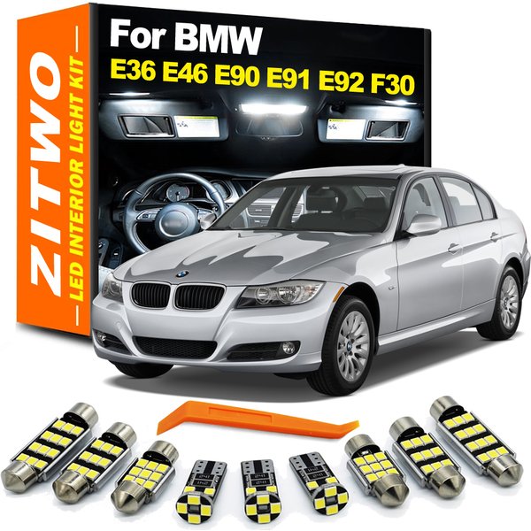 Komplettes Canbus-LED-Lampen-Innenkuppel-Lesetür-Gepäcklicht-Set für BMW 3er E36 E46 E90 E91 E92 E93 F30 F31 1992–2018