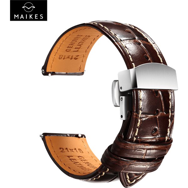 Maikes bracelet de montre en cuir de qualité supérieure 20mm 22mm accessoires bracelets de montre Bracelets pour Longines jaeger-lecoultre bracelet de montre