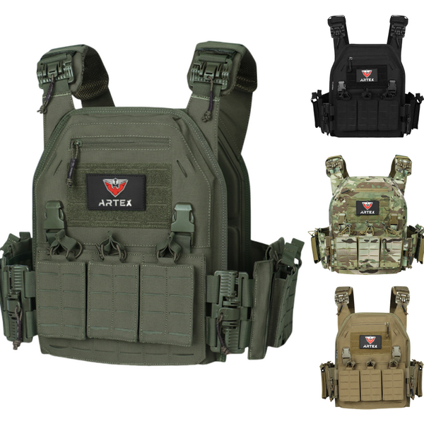 Ranger Green Plate Carrier Tactico Weste mit Schnellverschluss Sicherheit Molle Chaleco Tactico Bandolier Laser Cut Weste