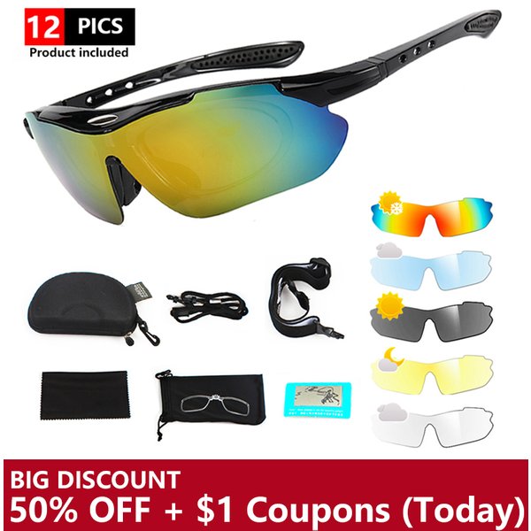 Polarisierte Sport-Fahrradbrille Damen- und Herren-Sonnenbrille Rennrad UV400 Fahrradbrille Mountainbike Fahrrad MTB Rennbrille