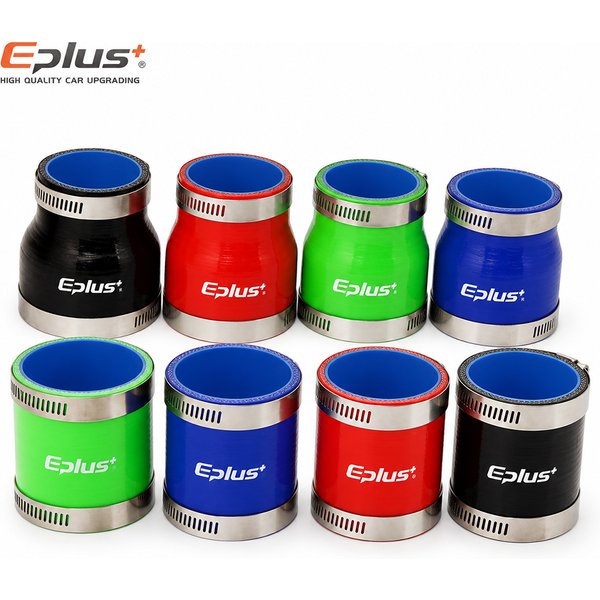 Raccord de tuyau en silicone universel EPLUS 4 plis, droit, renforcé, pour turbo, admission, intercooler, adaptateur de jonction bleu noir