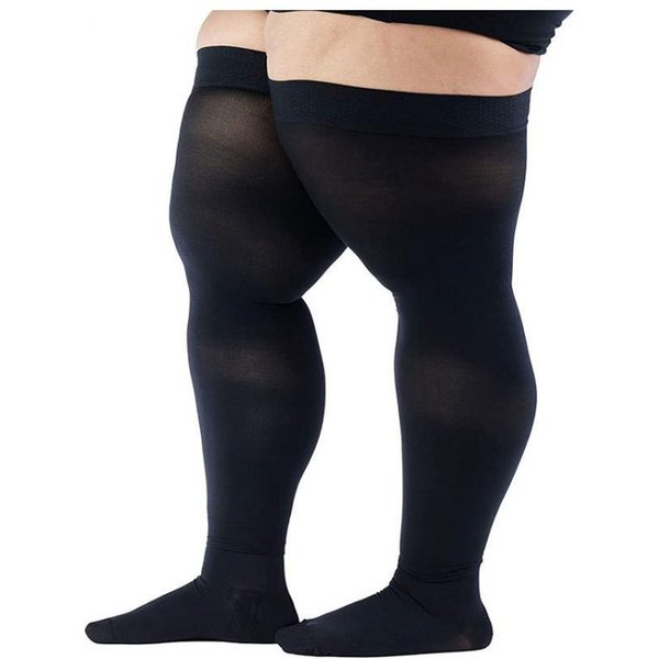 M - 4xl 5xl Women Pressure Stockings Men Extra Large Anti Vein Varicose Thrombus 23- 32mmhg Elastic Segmented Slip Design Tight