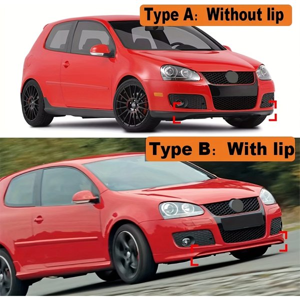 NEUER Frontstoßstangen-Lippensplitter für Volkswagen Golf 5 MK5 GTI 2005-2008 Tuning Stoßstangenschutz Abdeckung Zierleisten Karosserie-Kits