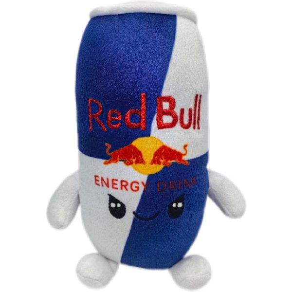 Neue rote Niuniu Energy Drink Dose Plüschpuppe Kawaii Heimdekoration Sammlerstück Geburtstagsgeschenk für Fans