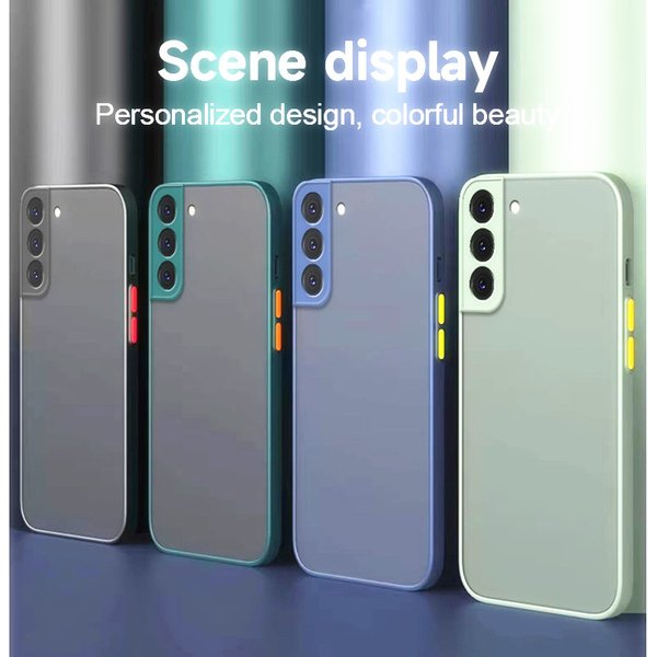 ARMOR stoßfeste, matte Hülle pour Samsung Galaxy S20 S21 FE S22 Plus S23 S24 S25 Ultra 5G Bumper Back Cover