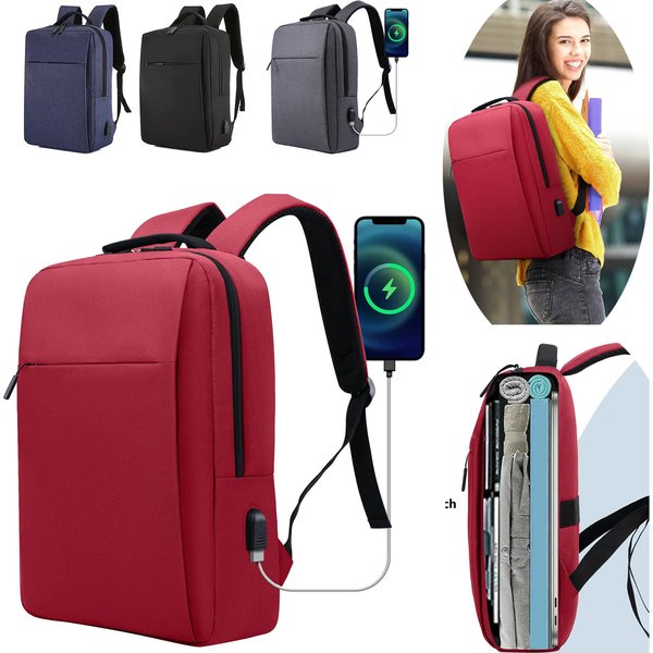 Nouveau sac pour ordinateur portable pour femmes sac à dos d'ordinateur léger tissu imperméable Anti-chute avec poches latérales pour les voyages d'affaires école