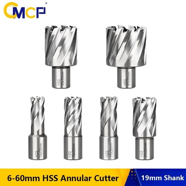 CMCP 1 Pièce 6-60mm Scie Cloche Annulaire En Acier Rapide Pour Le Perçage De Métaux, Outil De Perçage De Trous