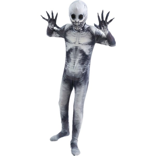 Halloween Geisterhaut Kostüm Sensenmann Kostüm Gruselige Skelett Strumpfhosen Schatten Dämon Body Kostüm für Kinder Dress Up Party