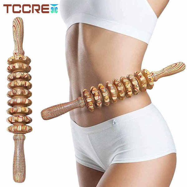 Therapie-Massagegerät aus Holz, Triggerpunkt-Massagestab für Faszien, Cellulite, Muskeln und Bauch, Körper, Werkzeug zur Linderung von Muskeln und Bauch