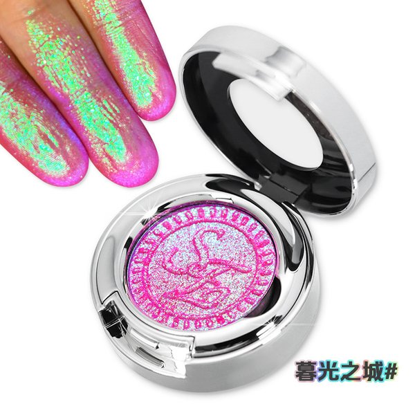 Fard à paupières caméléon, illuminateur ultra-brillant, duochrome, paillettes, poudre nacrée dégradée, maquillage pour les yeux multi-usages hautement pigmenté