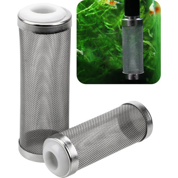 Shrimp Net Stainless Steel Filter Aquarium Accessories Inflow Inlet Protect S/L Size Special Shrimp Cylinder Filter