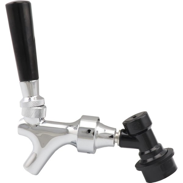 Robinet à bière en laiton poli avec serrure à bille, noyau en acier inoxydable, déconnexion pour fût de brassage à domicile, tour de robinet