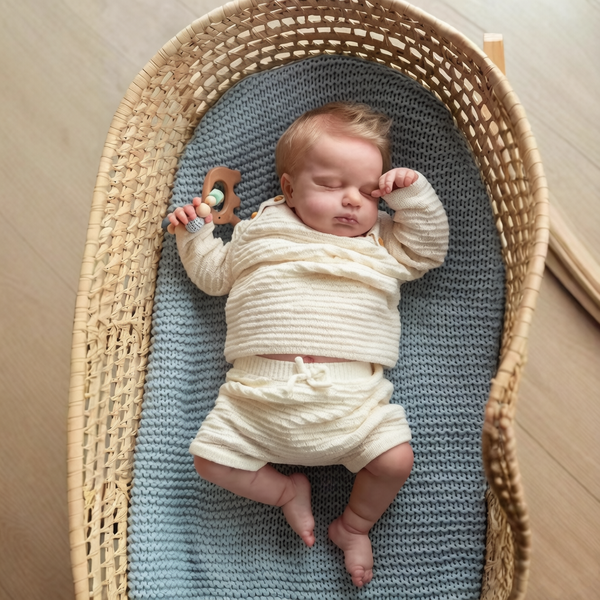 19 Zoll Neugeborenen-Babypuppe Jocy Ward Reborn Babygröße Echtes Bild Handgefertigt 3D-Haut Eingewurzeltes Haar Sichtbare Adern