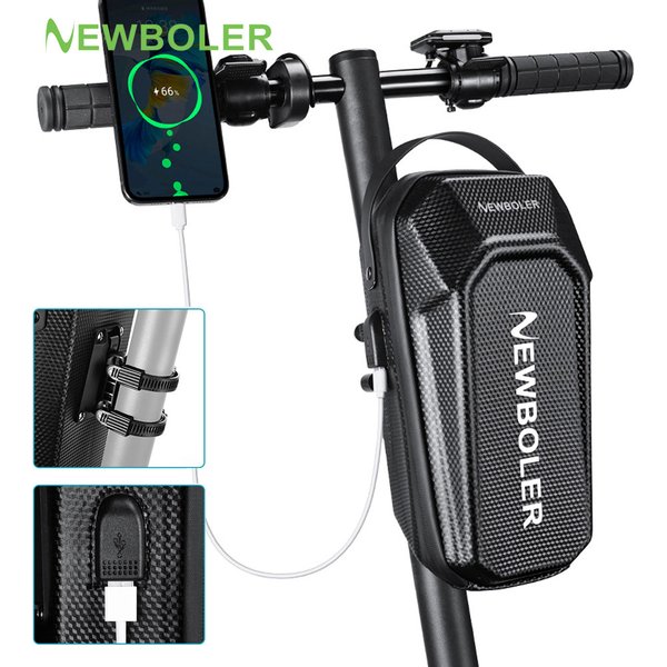 NEWBOLER 3L/5L Elektrische Roller Tasche Zubehör Elektrische Fahrzeug Tasche Mit USB Port Wasserdichte Roller Front Tasche Fahrrad Tasche