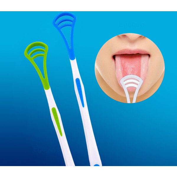 Grattoir à langue à double usage, nettoyeur réutilisable, brosse de nettoyage de santé bucco-dentaire, soins d'hygiène, brosse à dents, bouche, haleine fraîche, 1 pièce