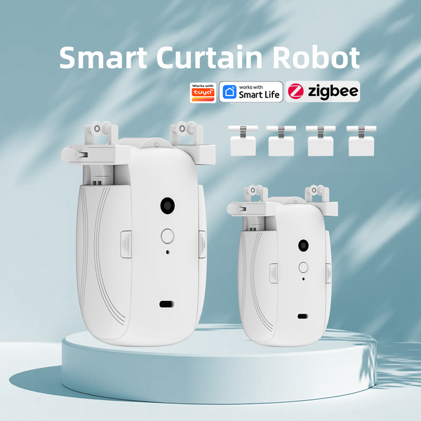 Ouvre-rideau automatique Zigbee Rail de tringle romaine et pour Rail en forme de U en forme de I Robot ouvre-rideau électrique automatique intelligent