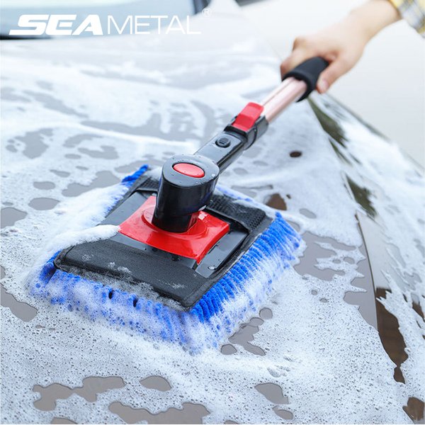Seametal Teleskop Auto wasch bürste Mop Handtuch Kit langen Griff Chenille Mop Brusher Auto waschen Stauben tfernung Reinigungs mittel