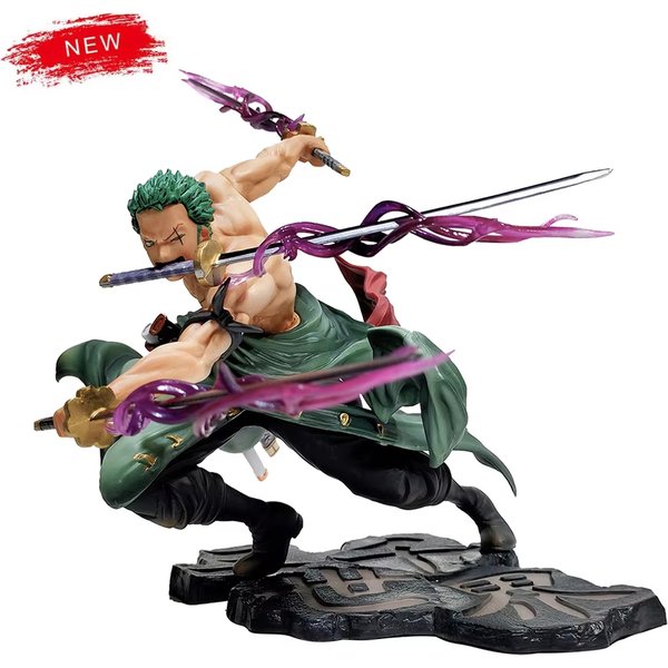 Figurine de dessin animé GK Roronoa Zoro, une pièce, 10cm, à trois lames, Sa-maximum, Manga, Collection de figurines d'action, modèle de jouet pour enfant