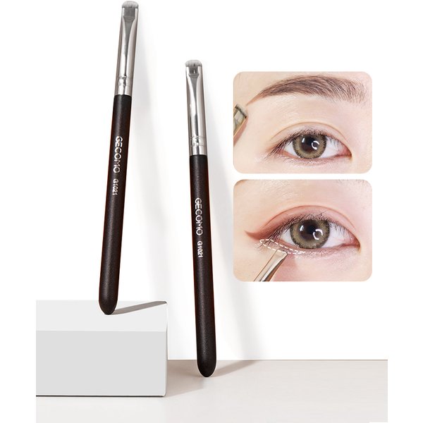 Eyeliner brush eyebrow brush do not eat powder easy overhand blade flat head brush circular arc brush eye repair makeup brush