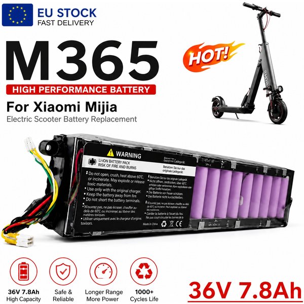 36V 7800mAh Li-Ionen-Ersatzakku für Elektroroller M365/M365 Pro – EU-Schnellversand