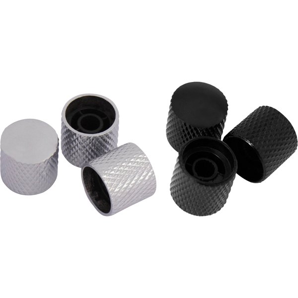 3Pcs Metal Volume knob Electric Guitar Bass Volume Tone Control Knobs Dome Knobs Potentiometer Hat Cap Bass Guitar Accessories