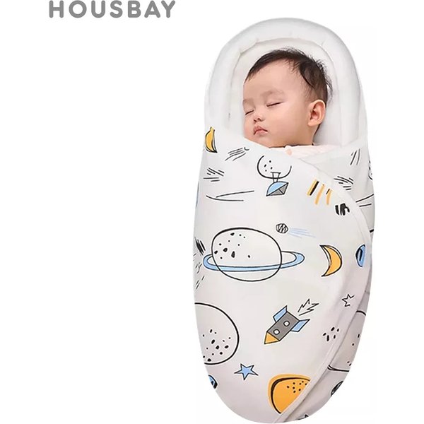 Sac de couchage pour bébé de 0 à 6 mois, enveloppes pour nouveau-nés, emmaillotage, coton doux 2,5 tog, Design cocon, protection de la tête et du cou