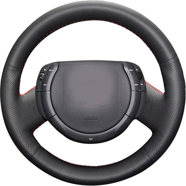 Aosrrun hand genähte schwarze Lederlenkrad abdeckung für Citroen Triumph alte c4 c-quatre Auto-Styling