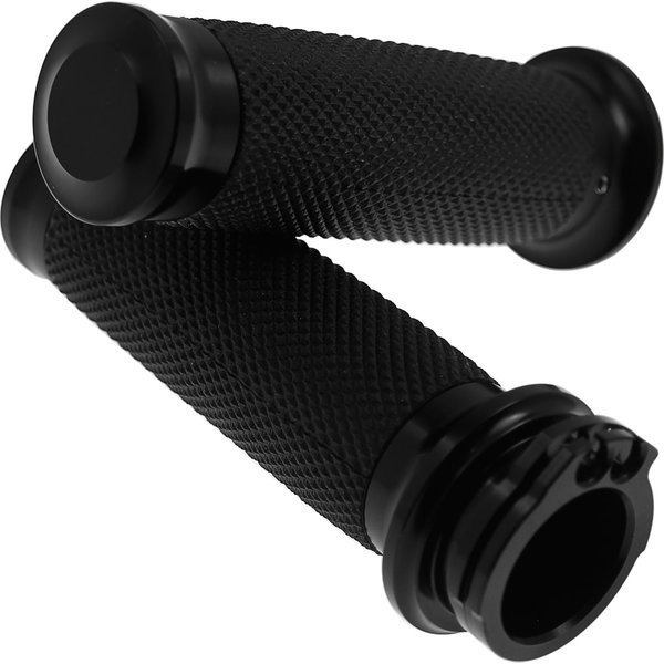 Poignées de moto universelles non électroniques, poignées chromées noires pour Harley, Touring, Softail, ocia, XL, Poly Sportster, 72, 25mm