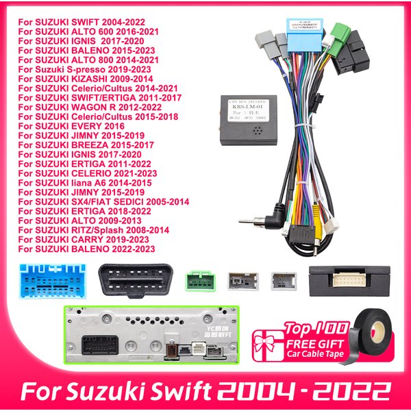 OD-LM-01 Canbus-Decoder für Suzuki Jimny SX4 High-End 16-Pin Auto Android Kabeladapter für Suzuki Swift 2004 - 2022 OBD