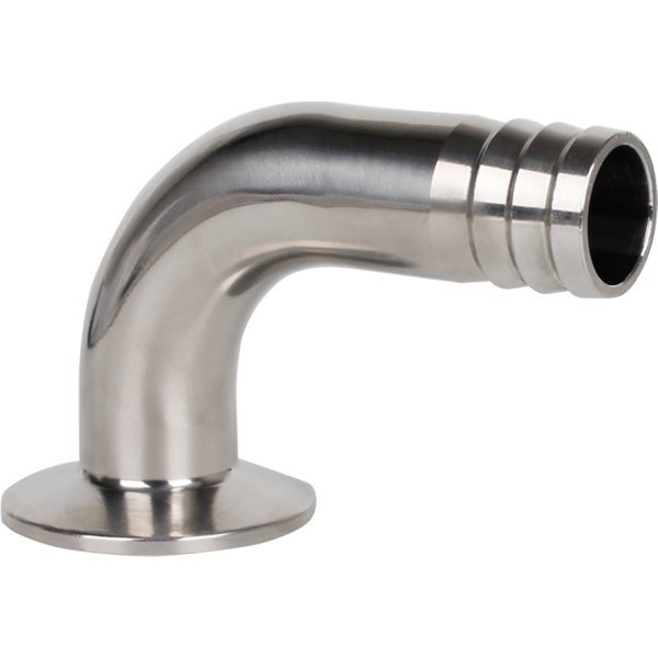 12,7 16 19 25 32 38-108mm Schlauch Barb x 1.5 " - 4" Tri Clamp 90 grad Ellenbogen SUS 304 Edelstahl Sanitär Hause Brauen Bier Wein