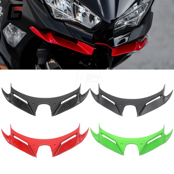 Ninja 400 Motorrad Frontflügel Verkleidung Winglets Mund Shell Cover Schutz Guards für KAWASAKI Ninja 250 NINJA 400 2018-2023