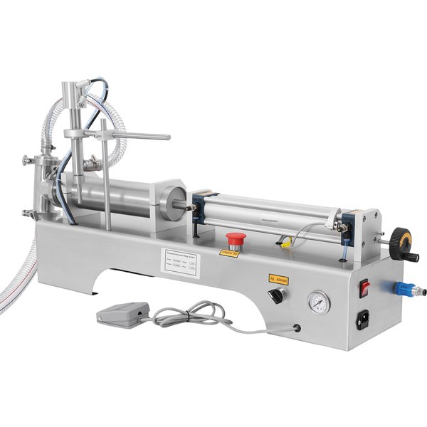 Horizontale pneumatische Flüssigkeitsabfüllmaschine 100-1000ml, Flüssigkeitsflaschenfüller 40 Flaschen/Min ≤±1% Genauigkeit, halbautomatische Flüssigkeitsabfüllmaschine