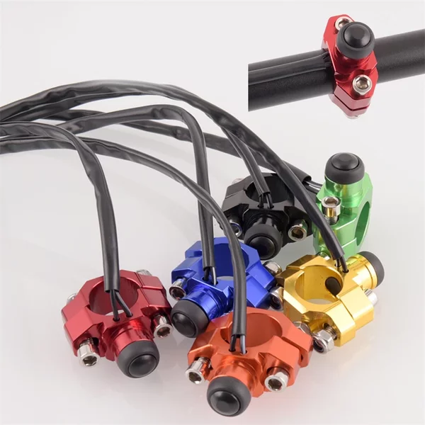 CNC Motorrad Universal Stop Start Kill Schalter Taste Mit Rotierenden Bar Clamp Für KTM HONDA Yamaha YZF WRF CRF EXC XCF 125 250