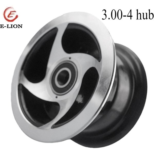 Pneu 3.00-4 3.50-4 4.10-4 4.10/3.50-4 9x3.50-4 avec jante en alliage de 4 pouces et moyeu à roulement 6202 pour scooter à essence, vélo, moto