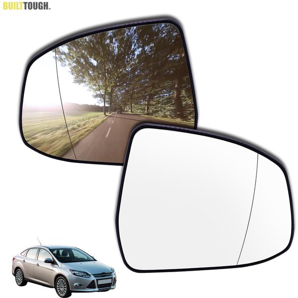 Rétroviseur latéral gauche/droite, plaque chauffante en verre, rétroviseur convexe grand Angle pour Ford Focus MK2 MK3 2008-2018 Mondeo MK4 2010 – 2014