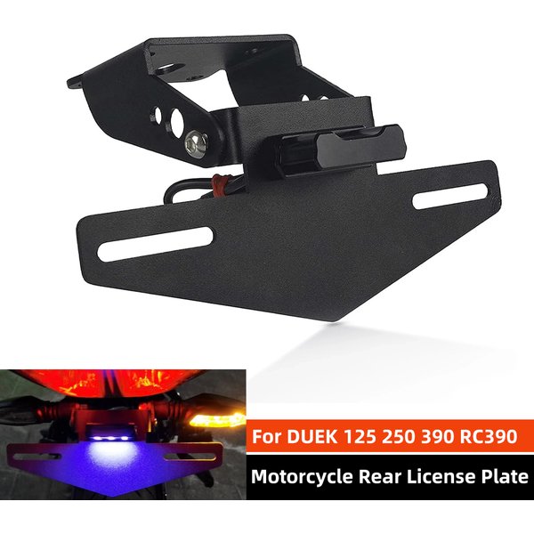 Plaque de planificateur arrière pour moto Duke, support de rangement arrière, éliminateur de garde-boue, support rapide, lumière LED, Duke390, 125, 250, 390