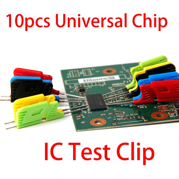 Pince universelle pour puce micro IC SOP SOIC TSSOP TSOP SSOP MSOP PLCC Qyen TQyen LQyen SMD IC, analyseur logique DIP, 10 pièces