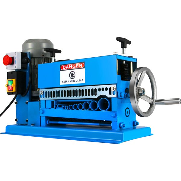 SucceBuy Elektrische Abisoliermaschine, 370 W, 1,5 mm–38 mm, Kabelabisolierer, Schälen, 11 Kanäle und 10 Klingen, zum Entfernen von Kunststoff und Gummi